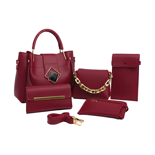 5-Piece-Ladies-Handbag-Set-with-Wallet-Crossbody-Bag-Thumbnail.png 5 Piece Ladies Handbag Set with Wallet & Crossbody Bag - Image 1