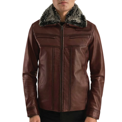 Brown-Leather-Jacket-with-Fur-Thumbnail.png Brown Leather Jacket with Fur - Image 1