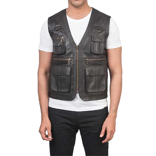 Brown-Leather-Vest-Thumbnail.png Brown Leather Vest - Image 1