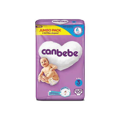 Canbebe-Baby-Diapers-Jumbo-Pack-Size-3.png Canbebe Baby Diapers Jumbo Pack (Size 3) - Image 1