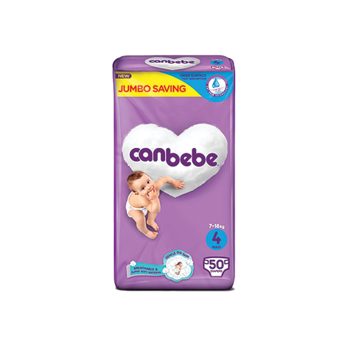 Canbebe-Baby-Diapers-Jumbo-Pack-Size-4.png Canbebe Baby Diapers Jumbo Pack (Size 4) - Image 1