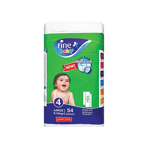 Fine-Baby-Diapers-Jumbo-Large-No-4.png Fine Baby Diapers Jumbo Large No-4 - Image 1