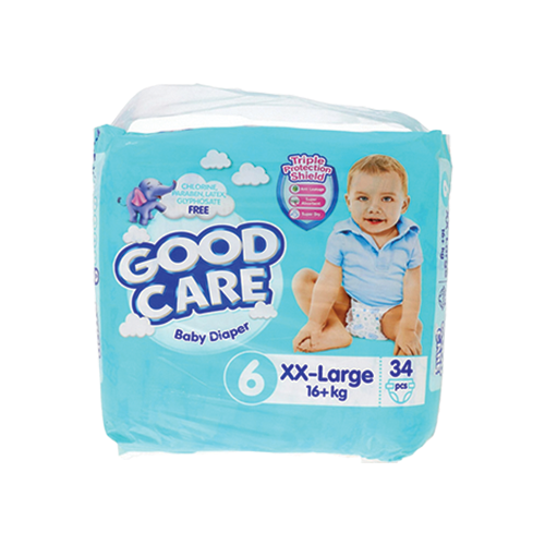 Good-Care-Baby-Diaper-Xx-large-No.6-34-PCS.png Good Care Baby Diaper Xx-large No.6 (34 pcs) - Image 1