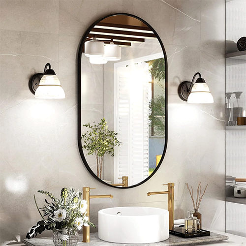 Harrit Oval Mirror (Thumbnail) Harrit Oval Mirror - Image 1
