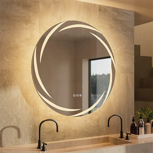 Kiara Round Mirror (Thumbnail) Kiara Round Mirror - Image 1