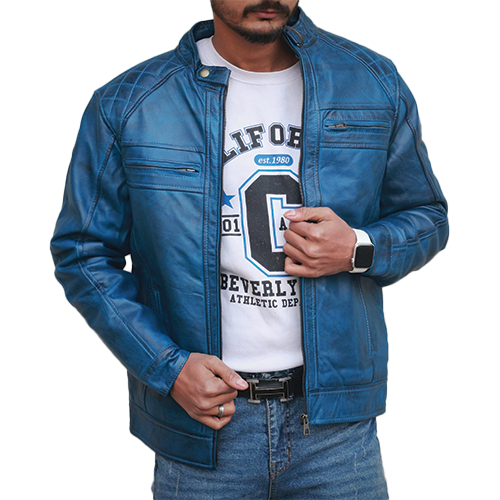Leather-Jacket-Thumbnail.png Blue Leather Jacket - Image 1