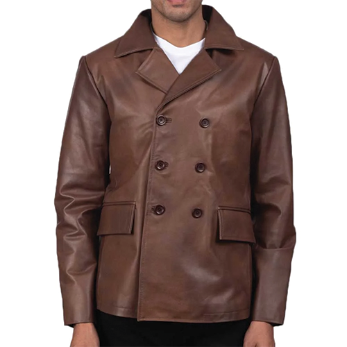 Leather-Naval-Peacoat-Thumbnail.png Leather Naval Peacoat - Image 1