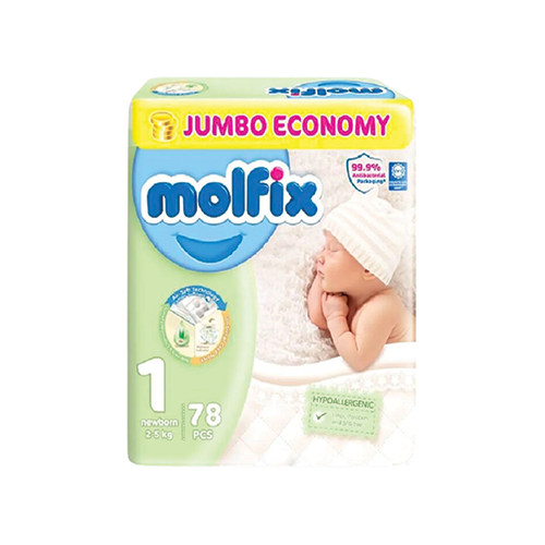 Molfix-Baby-Diapers-Newborn-No.1.png Molfix Baby Diapers Newborn No.1 - Image 1