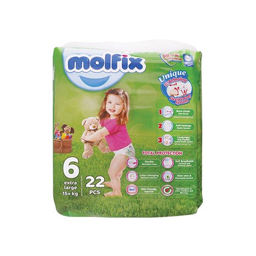 Molfix-Extra-Large-Baby-Diapers-No.6-22-Pcs.png Molfix Extra Large Baby Diapers No.6 (22 pcs) - Image 1