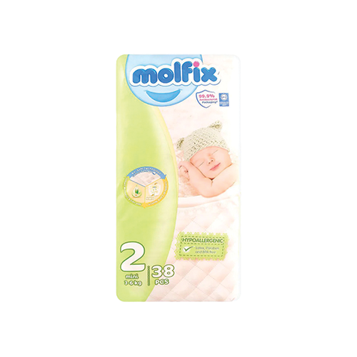 Molfix-Mini-Baby-Diapers-No.2-38-Pcs.png Molfix Mini Baby Diapers No.2 (38 pcs) - Image 1