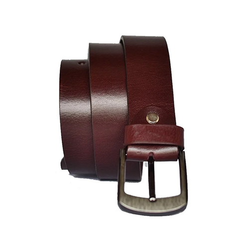Leather-Belt-Cover.png Men's Smooth Cherry Brown Leather Belt - Image 1