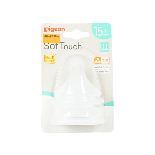 Pigeon-Soft-Touch-Nipple-15M.png Pigeon Soft Touch Nipple 15M+ - Image 1