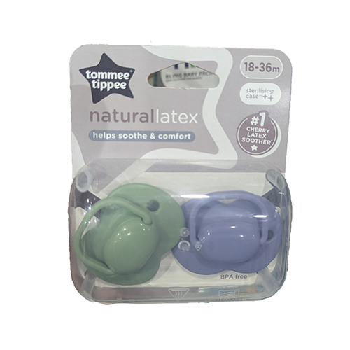 vaTommee-Tippee-Baby-Soother-Natural-Latex-2Pcs-No.06823-36M.png Tommee Tippee Baby Soother Natural Latex 2Pcs No.06823 36M - Image 1
